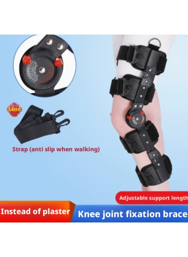 Arabest Hinged ROM Knee Brace, Post Op Knee Brace for Recovery Stabilization, ACL, MCL and PCL Injury, Adjustable Medical Orthopedic Support Stabilizer After Surgery, Women and Men - Image 1